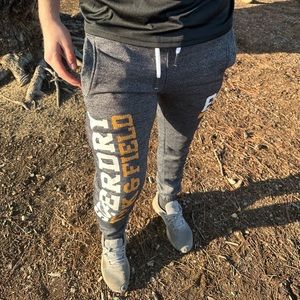 SUPERDRY MEN TRACK AND FIELD THICK FLEECE THERMAL PANTS JOGGERS WARM SLIM TIGHT